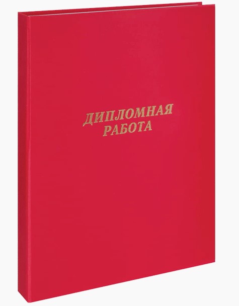 Папка 'deVENTE. Дипломная работа' A4 (220x305 мм) бумвинил, шнуровка, без листов, красная, 8055900