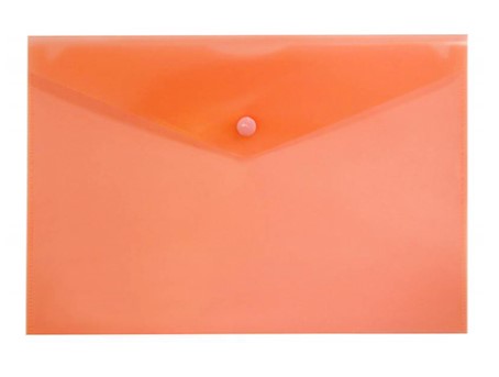 Папка-конверт с кнопкой МАЛОГО ФОРМАТА 'KWELT', А5 , красная, 0,18 мм, KP-000230