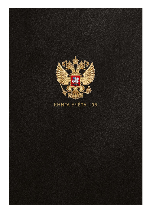 Книга учёта 96л. ГОСУДАРСТВЕННЫЙ СИМВОЛ РОССИИ - 2, клетка, перепл.7БЦ, глянц, лам, 96-8603