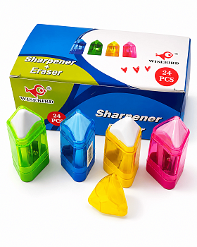 Точилка с ластиком, 8926